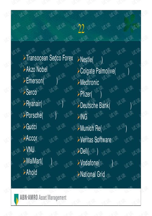 荷銀投資管理公司全球首選投資策略商業計劃書精品模板.pdf